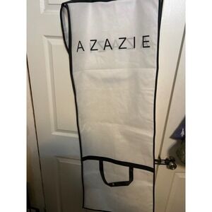 Azazie Garment Bag Dress Storage Bag Formal Gown Travel White Black
